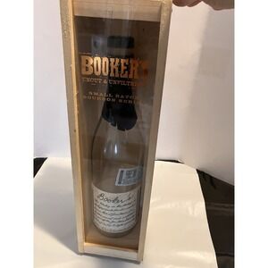 Bookers Small Batch Bourbon Collection Empty Bottle & Wood Box 2018-04